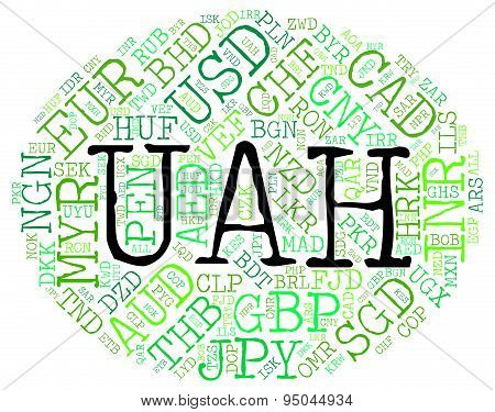 Uah Currency Indicates Foreign Exchange And Currencies