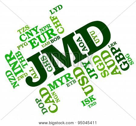 Jmd Currency Indicates Exchange Rate And Broker
