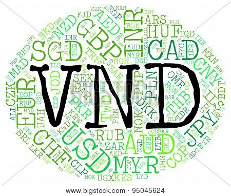 Vnd Currency Shows Forex Trading And Banknotes