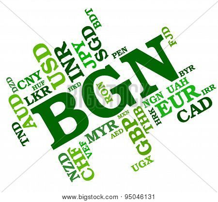 Bgn Currency Shows Bulgarian Levs And Coin