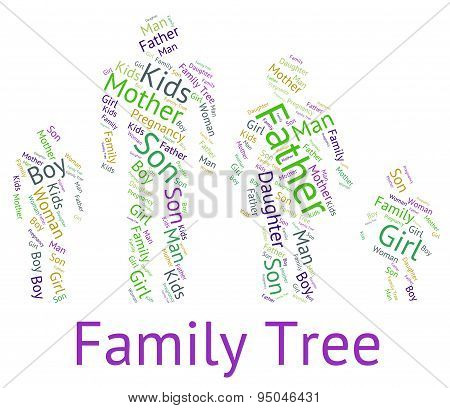 Family Tree Indicates Hereditary Ancestry And Text