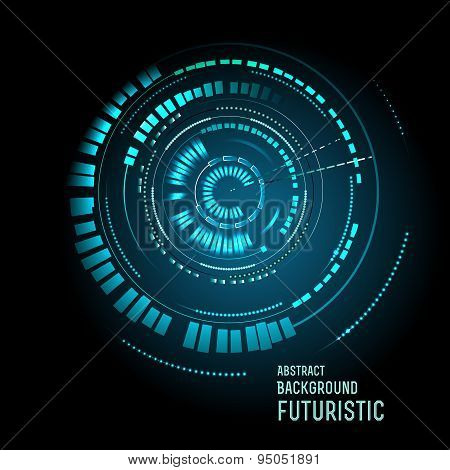 Futuristic interface, HUD,  sci-fi  vector