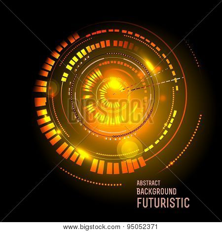 Futuristic interface, HUD,  sci-fi  vector