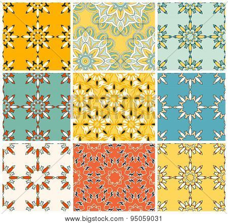 Seamless pattern vector sets