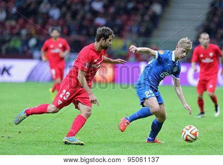 Uefa Europa League Final Football Game Dnipro Vs Sevilla