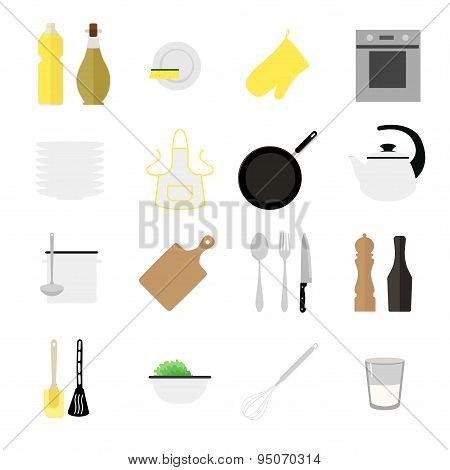Flat Kitchen Icons