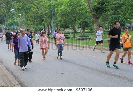 Lumphini Park city lifestyle Bangkok