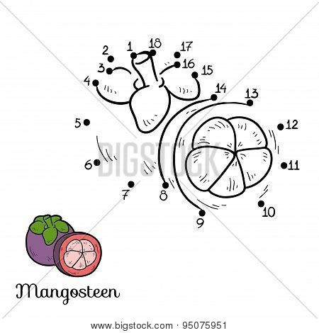 Numbers Game: Fruits And Vegetables (mangosteen)