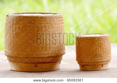 Kratip or sticky rice basket container