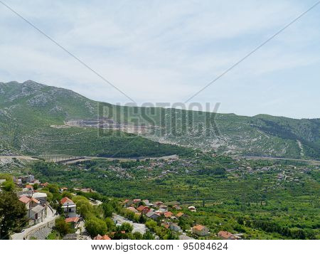 The village Klis in Croatia