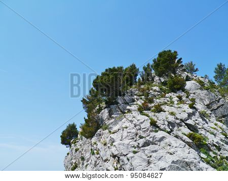 The rocks near the Croatian Klis