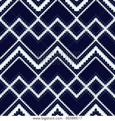Seamless ethnic pattern drawn by hand.