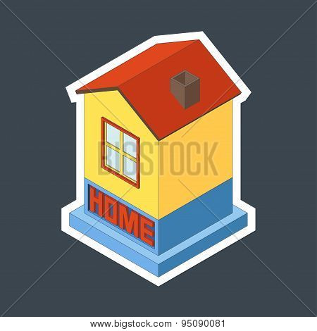Vector Illustration Of House.
