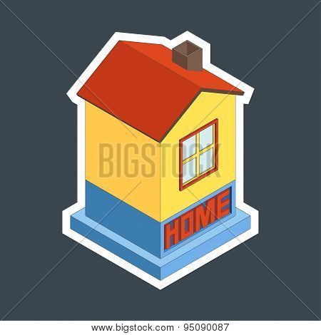 Vector Illustration Of House.