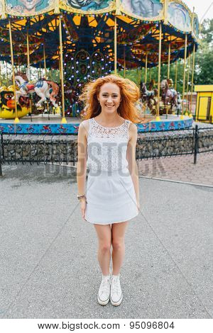Beautiful red hair girl