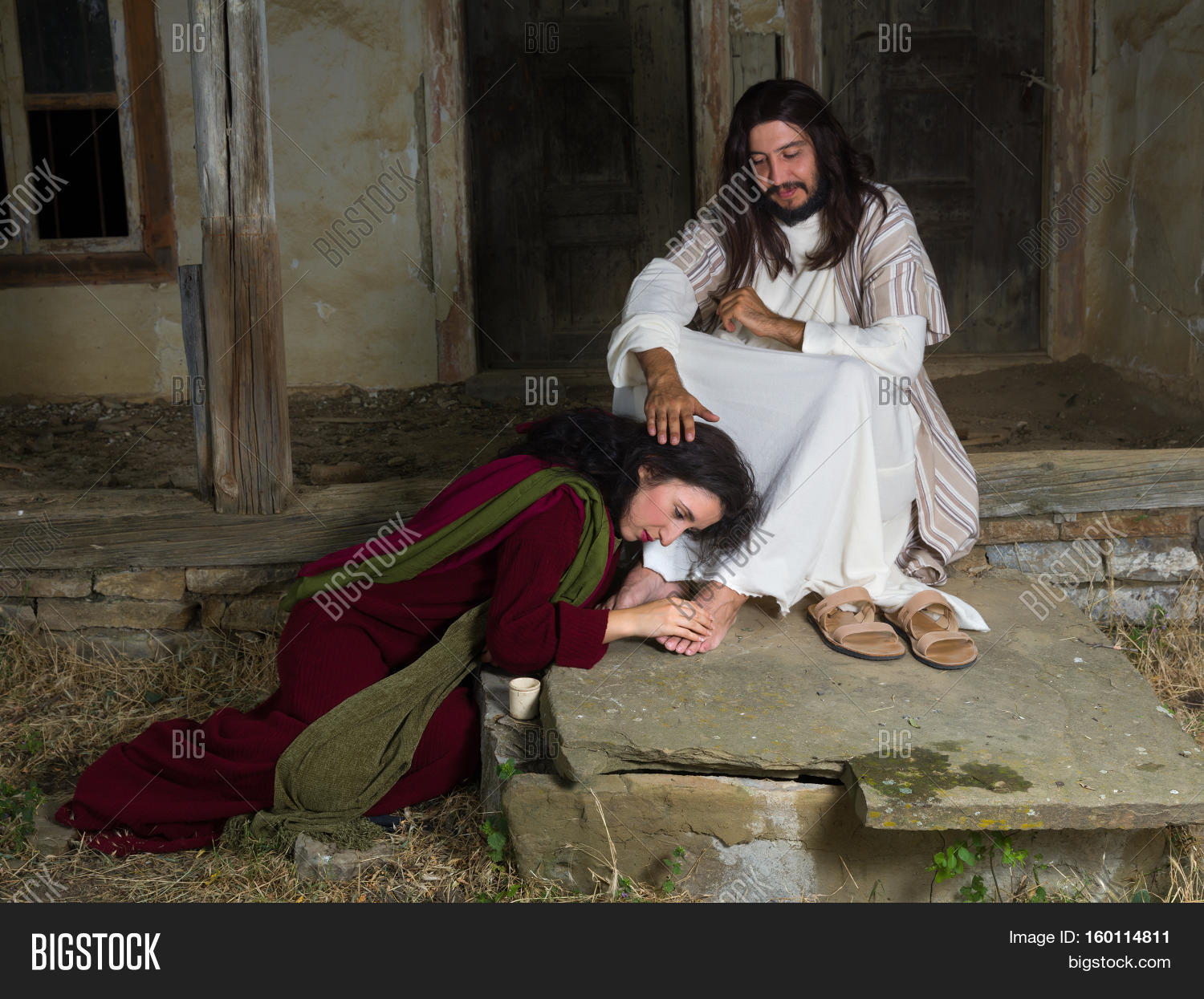 Mary Magdalene Crying At The Tomb