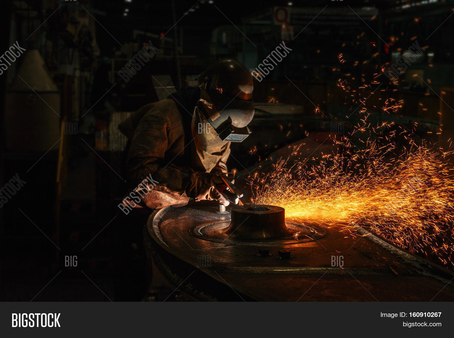 Welder Arc Gouging Image & Photo (Free Trial) Bigstock