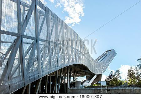 Holmenkollen Ski Jump hill in oslo norway