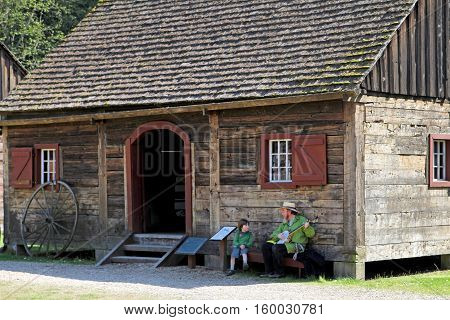 Historical Fort Nisqually In Point Defiance Park, Tacoma