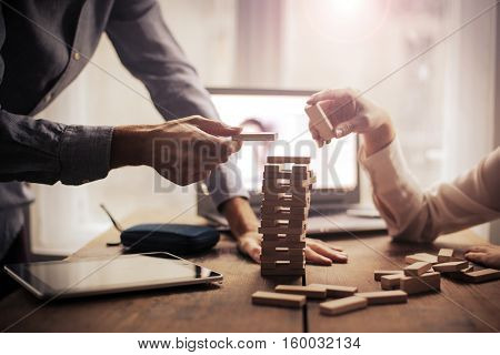 Playing Jenga 