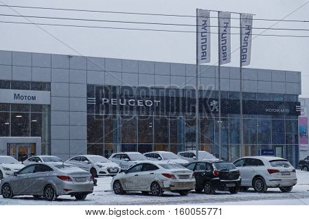 Building Of Multibrand Car Selling And Service Center