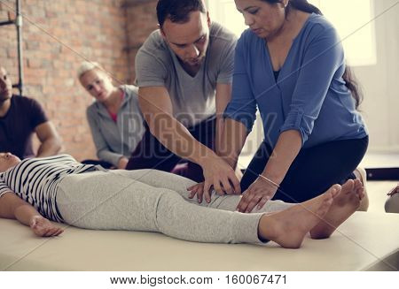 Health Wellness Massage Training Concept