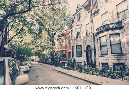 Chicago rowhouse neighborhood