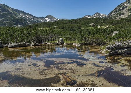 Landscape of Dzhano peak and banski lakes, Pirin Mountain, Bulgaria