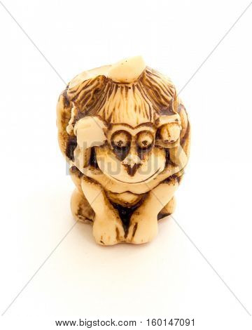 Japanese netsuke Three wise monkeys, sometimes called the three mystic apes, are a pictorial maxim.