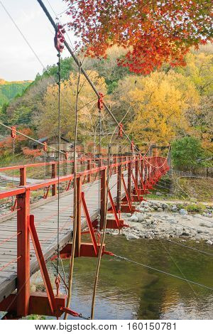Beautiful Landscape In Autumn At Korankei, Japan