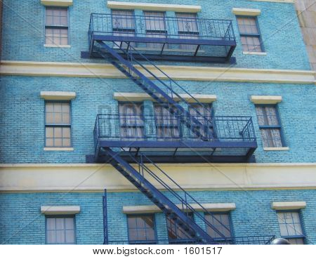 Blauw gebouw