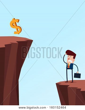 young businessman facing serious business problem and get stressed