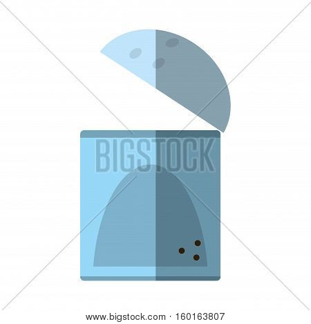 salt shaker bottle ingredient cooking shadow vector illustration eps 10