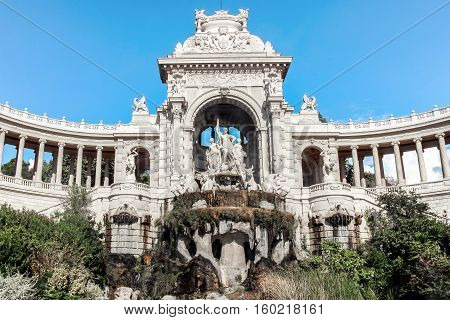 old buildings at longchamp palace in france