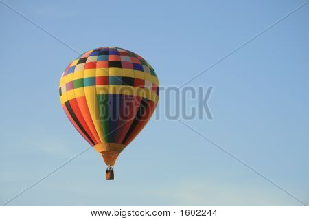 Um balão colorido