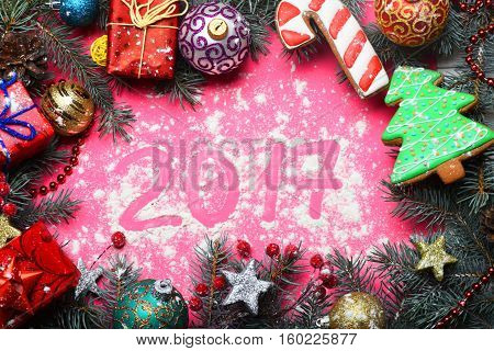 Colorful Firry Christmas Wreath