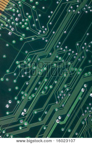 vista posteriore di piastra di computer come sfondo