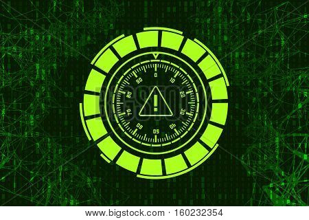 Cyber security blue text on a background of binary code.