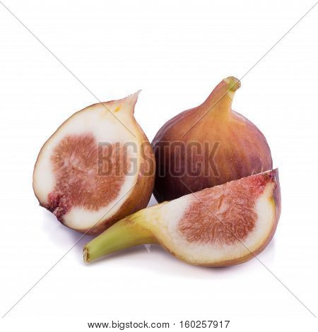Fresh Figs, Sweed Figs Isolated On White Background.