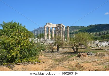 Greek Landscape Near Nemea, Peloponnese, Greece