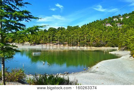 Beletsi lake near to Parnitha mountain Attica Greece