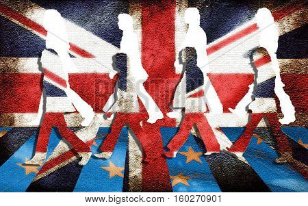 Brexit English linked walk away from Europe