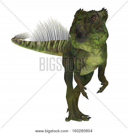 Archaeoceratops Dinosaur on White 3D Illustration - Archaeoceratops was a Ceratopsian herbivorous dinosaur that lived in China in the Cretaceous Period.