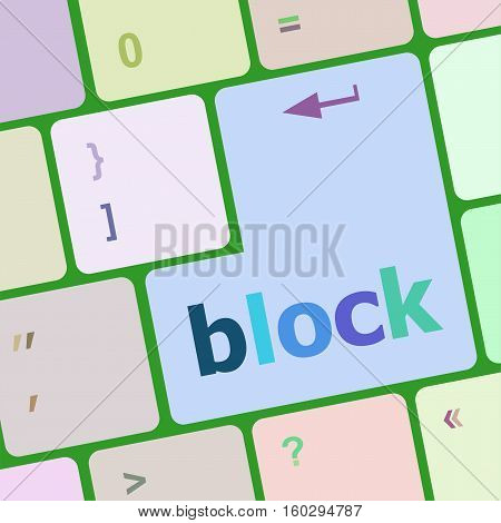 Development Concept. Button On Modern Computer Keyboard With Word Block On It