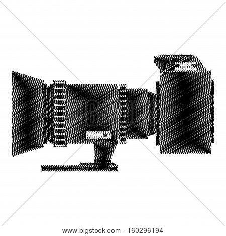 camera photo fron side view vector illustration eps 10
