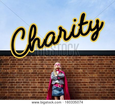 Charity Donation Writing Word Concept