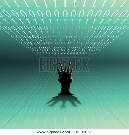 Queeen 棋片断和二进制代码