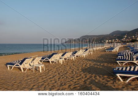 Alanya - the beach of Cleopatra / Alanya is one of most popular seaside resorts in Turkey