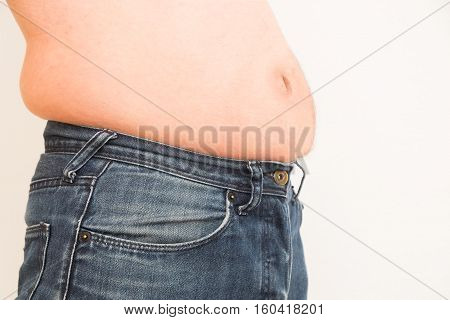 Fat Man Big Belly Can' Image \u0026 Photo 
