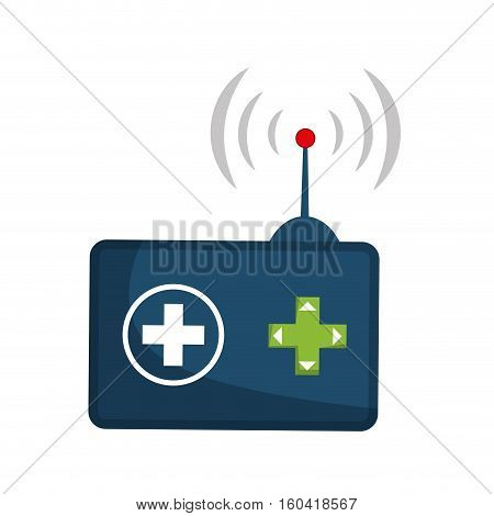 Drone robot technology icon vector illustration graphic design